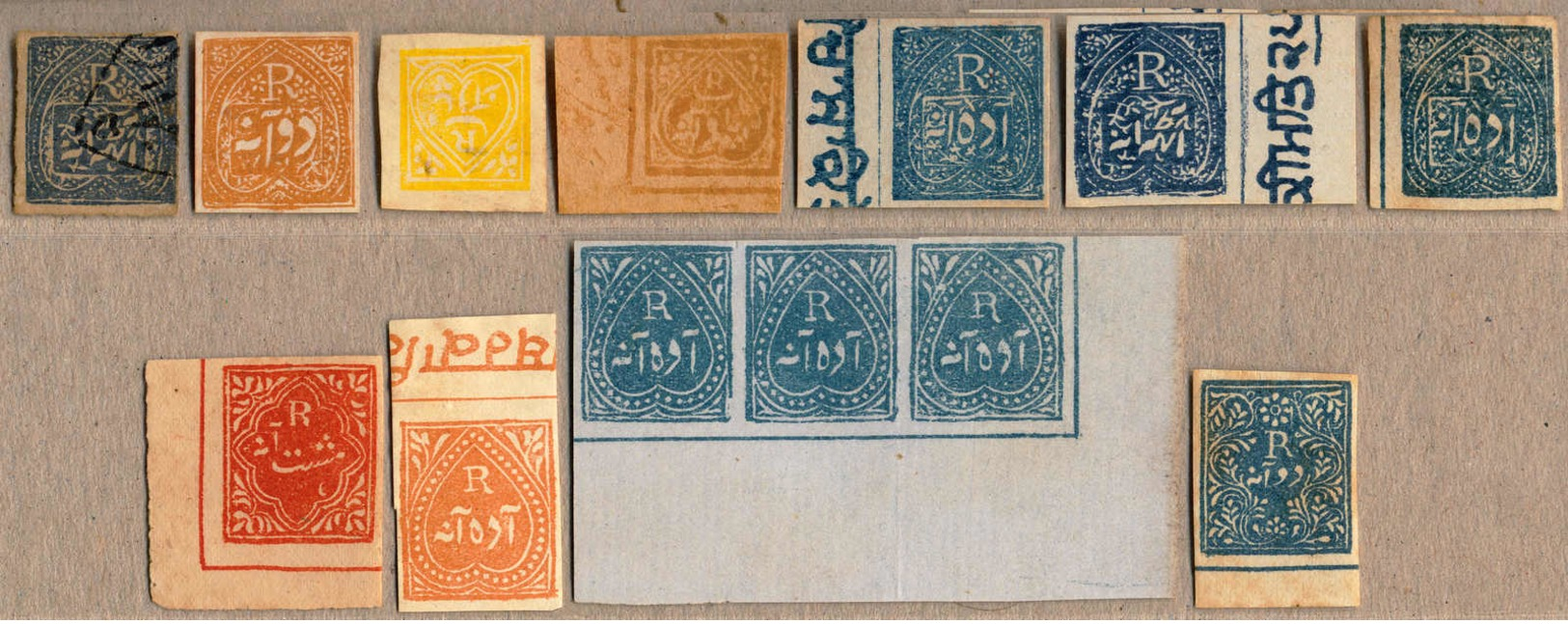 O/(*) 1874-85, Collection With Very Attractive Material, Incl. Some High Values Like J4,J7, J38 Or J50 Strip Of Three Fr - Sonstige & Ohne Zuordnung