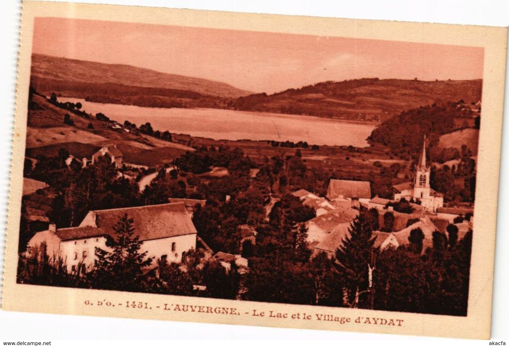 CPA G. D'O. - L'Auvergne - Le Lac Et Le Village D'AYDAT (244632) - Autres & Non Classés