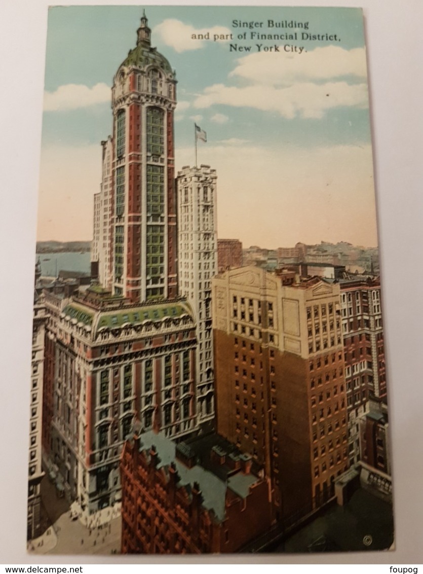 CPA NEW YORK SINGER BUILDING - Autres Monuments, édifices