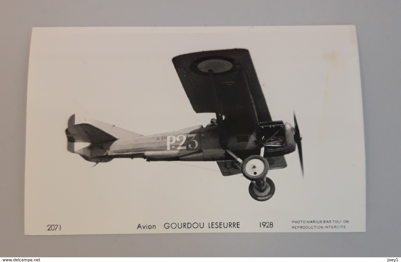 Carte Photo Marius Bar Avion Gourdon Leseurre - Aviation