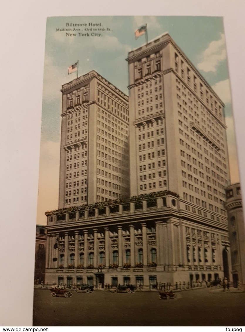 CPA NEW YORK HOTEL BILTMORE - Andere Monumente & Gebäude