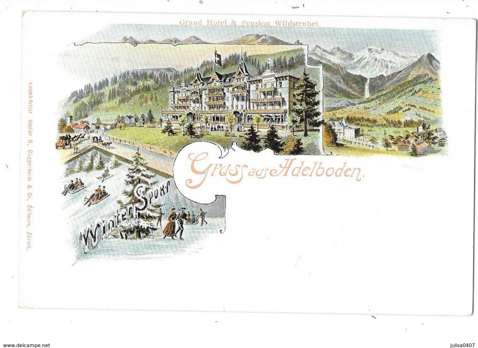 ADELBODEN (Suisse) Carte Gruss - Adelboden