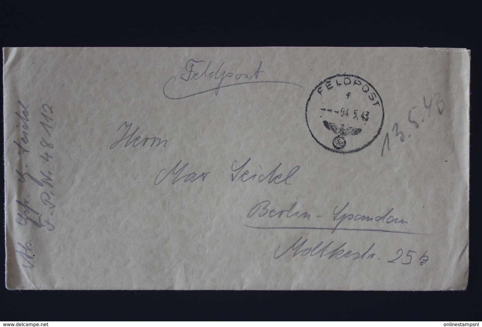 DR Feldpost Brief Mit Inhalt, Leningrad 1943 Mit Detaillierte Festlegung Berlin - Briefe U. Dokumente