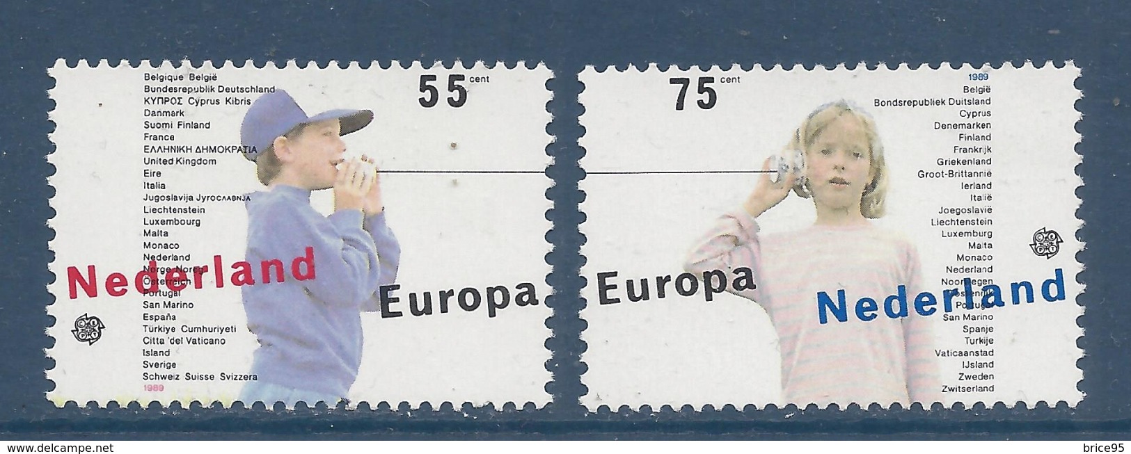 Pays Bas - Europa - Yt N° 1334 Et 1335 - Neuf Sans Charnière - 1989 - Ungebraucht