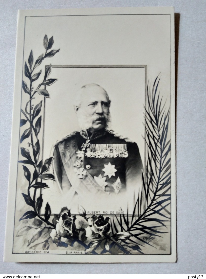 CPA. Albert , Roi De SAXE - Décor Art Nouveau - TBE - Königshäuser