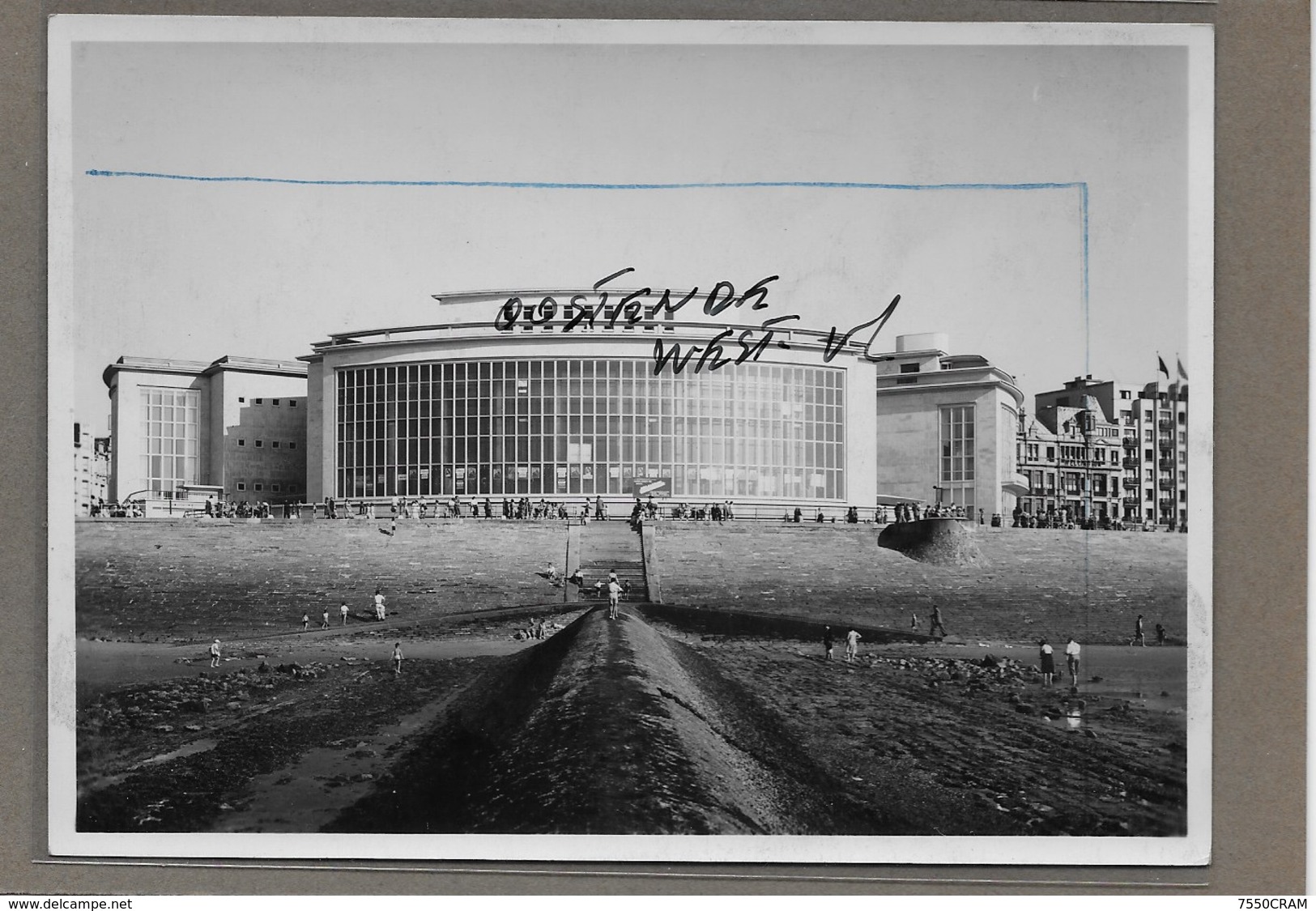 OOSTENDE : -1952- -GEEN POSTKAART-MAAR MOEDERFOTO VAN 16CM OP 11,30 CM-MAISON ERN,THILL - Oostende