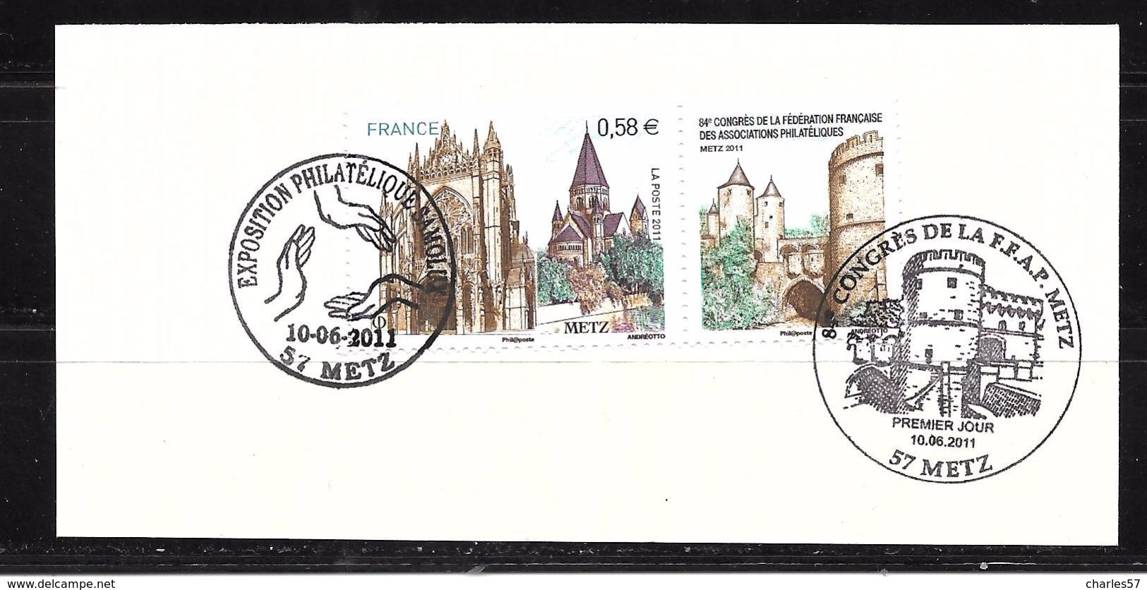 France :n° 4554 O Sur Un Support ,joli Cachet Expo Et Congrès - Used Stamps