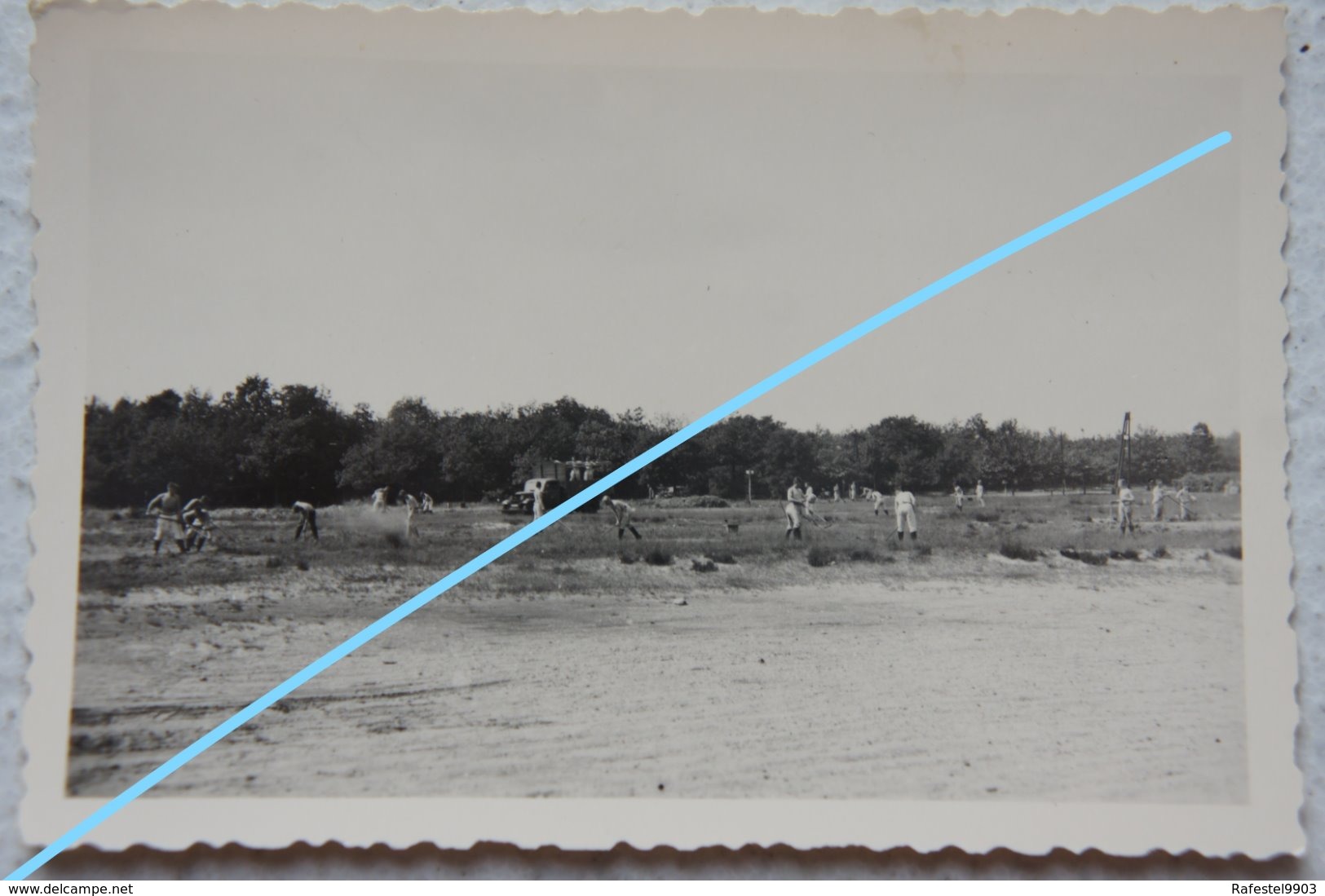 Photo ABL OPVELP Beauvechain Boutersem Aménagement Aérodrome Juin 1940 RAD Flugplatz Avion Aviation Luftwaffe - Oorlog, Militair