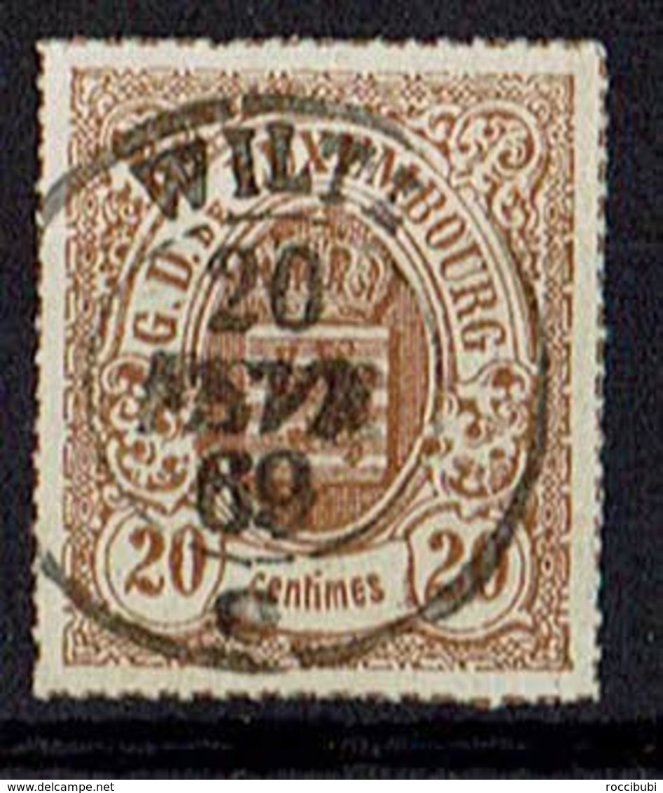 Luxemburg 1865 // Mi. 19 B O - 1859-1880 Coat Of Arms