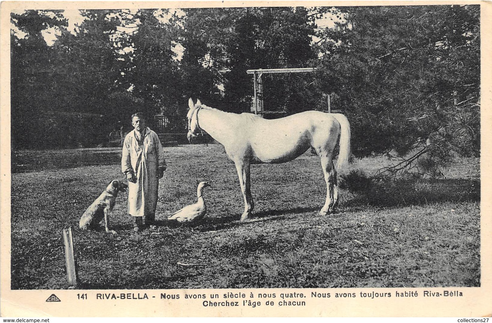 14-RIVA-BELLA- NOUS AVON UN SIECLE A NOUS QUATRE, NOUS AVONS TOUJOURS HABITE RIVA-BELLA, CHERCHEZ L'AGE DE CHACUN - Riva Bella