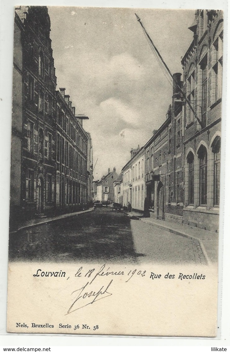 Leuven - Louvain - Rue Des Récollets 1902 - Leuven
