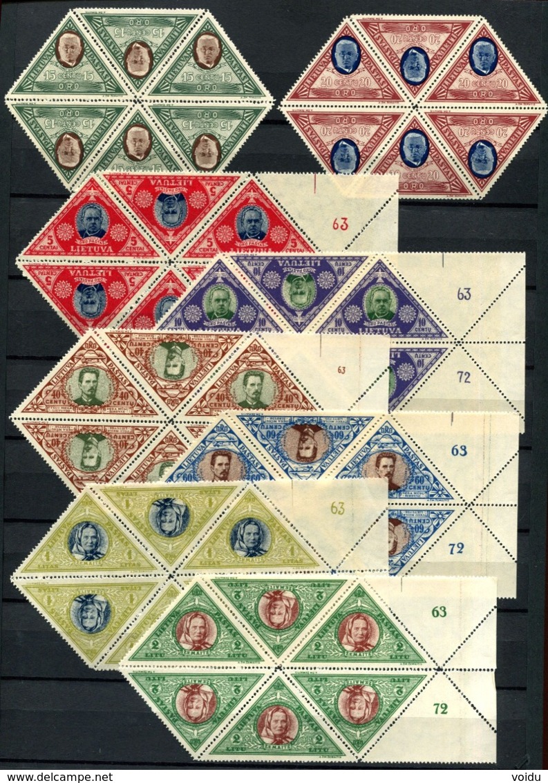 Lithuania 1933 Mi 372-379 A MNH ** 6x - Lituanie