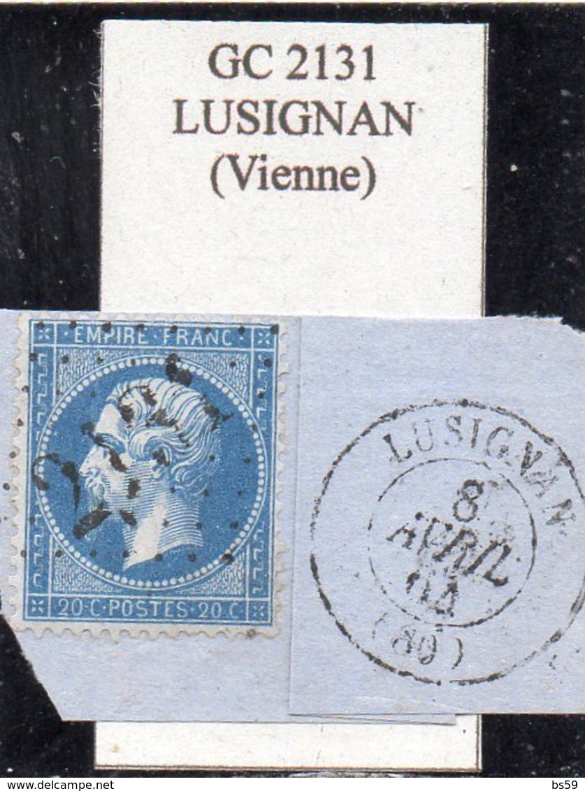 Vienne - N° 22 Obl GC 2131 Lusignan - 1862 Napoléon III.
