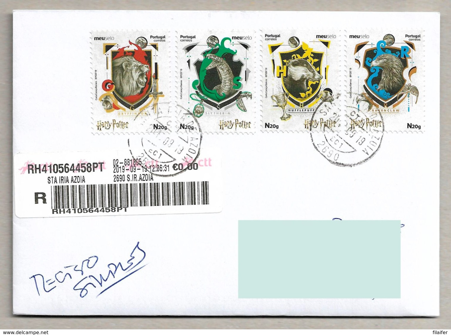 Portugal Stamps - Harry Potter - Self Adhesives - Used - Usado