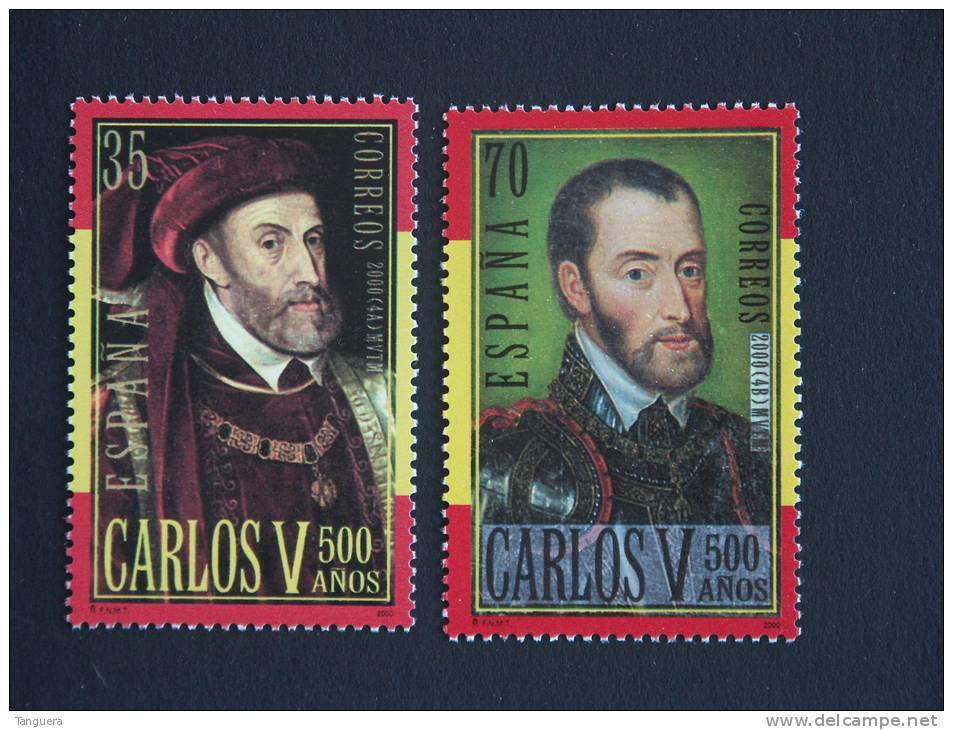 België Belgique Belgium Spanje Espagne Espagna 2000 Carolus Quintus Carlos V Karel V 3697-3698 Mi 3530-3531 MNH ** - Gemeinschaftsausgaben