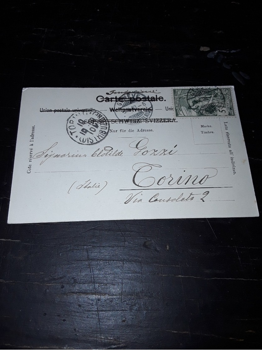 Cartolina Postale, Postcard 1900, Genève, Victoria Hall - Genève