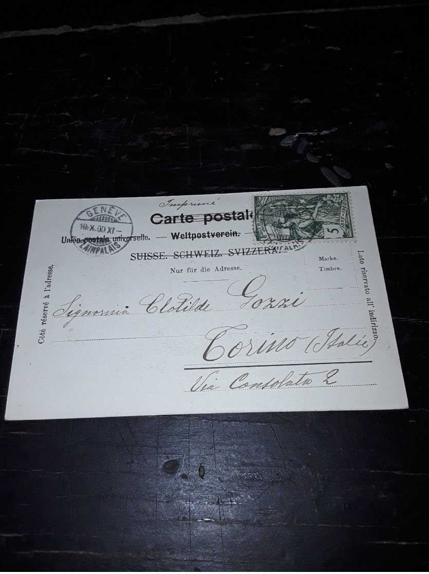 Cartolina Postale, Postcard 1900, Genève, Chapelle Anglaise - Genève