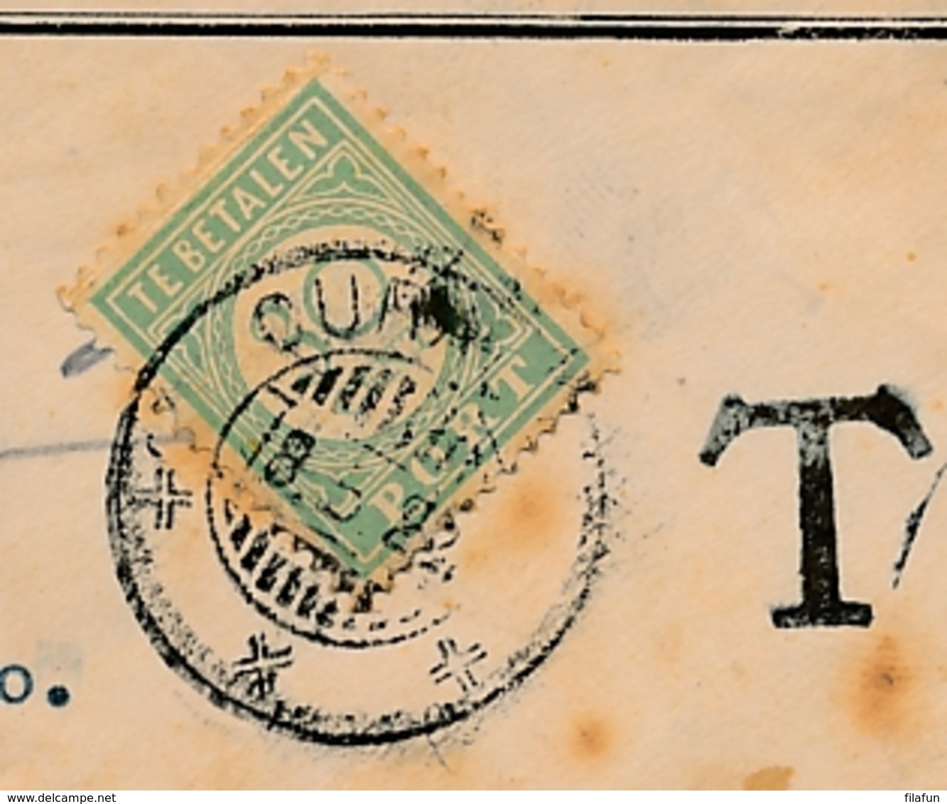 Colombia / Curacao - 1922 - 30 Cent Port P28 Enkelfrankering Op Taxed Businesscover Van Bogota Naar Curacao - Niederländische Antillen, Curaçao, Aruba