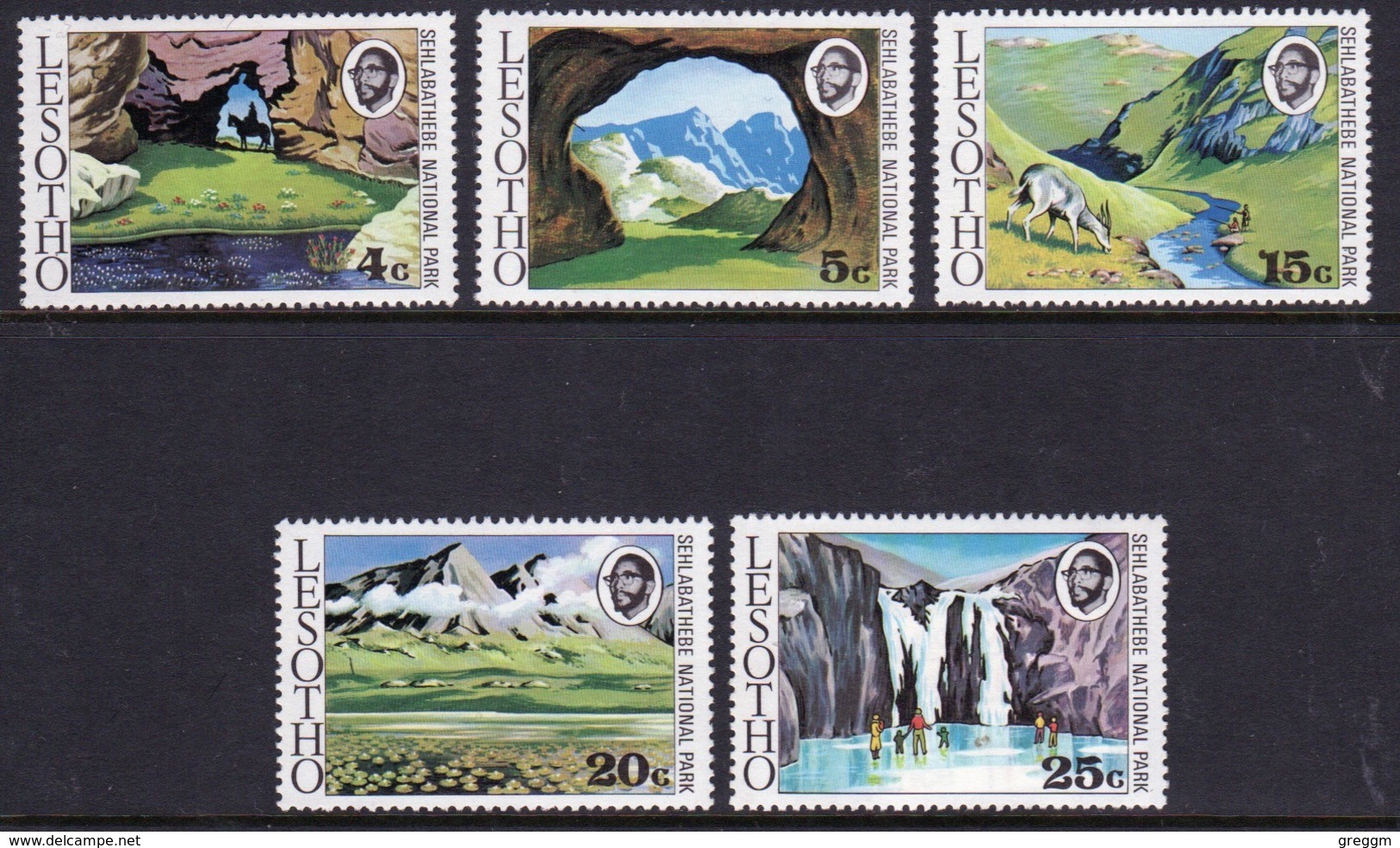 Lesotho 1975 National Park Unmounted Mint Set Of Five Stamps. - Lesotho (1966-...)