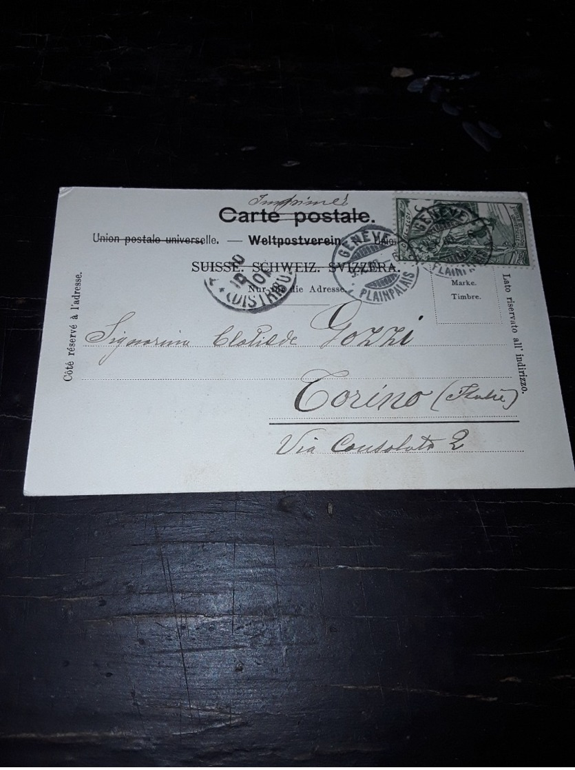 Cartolina Postale, Postcard 1900, Genève, Trois Rois - Genève