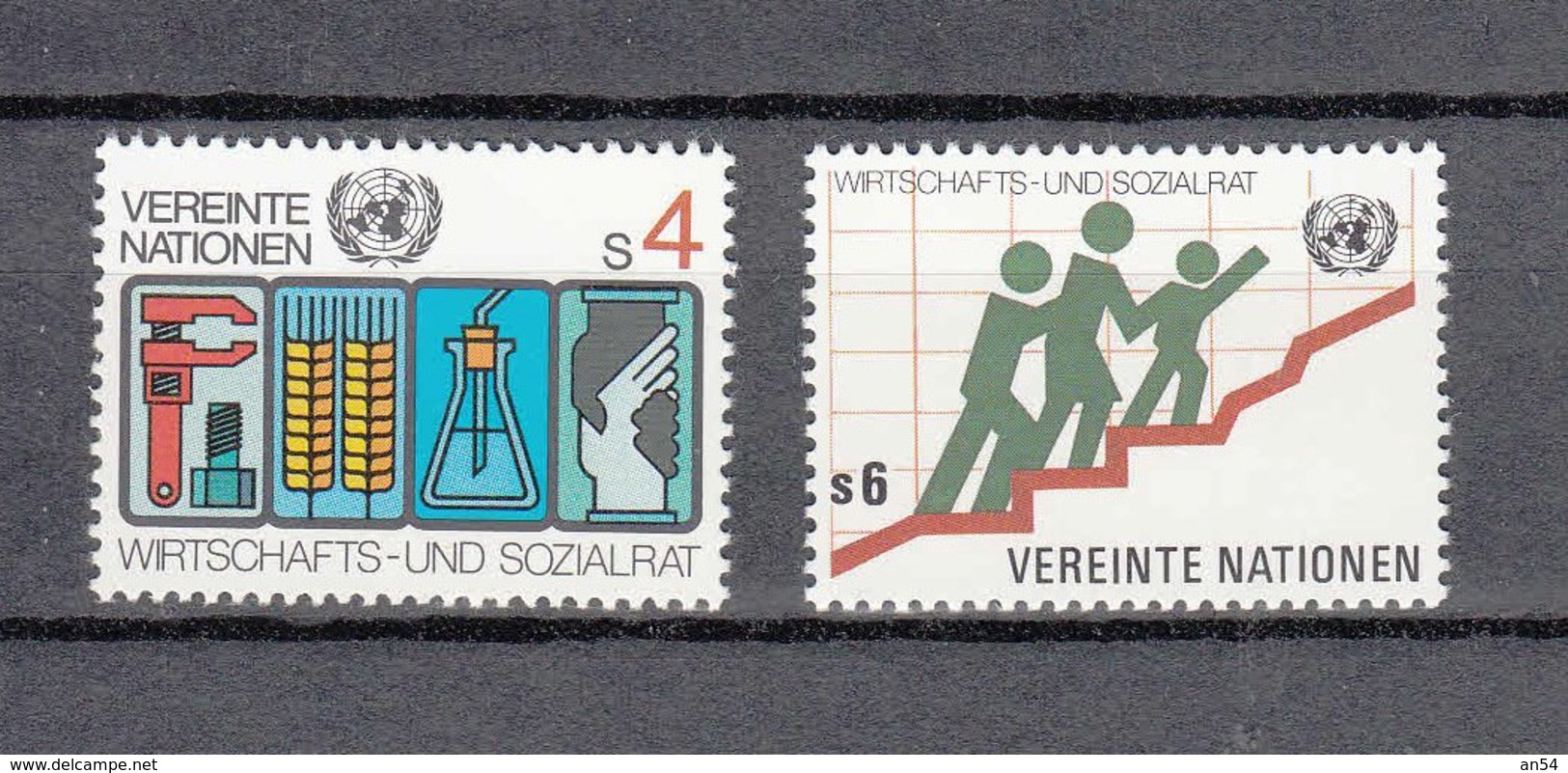 NATIONS  UNIES  VIENNE   1979/80   N° 14 - 15    NEUFS**   CATALOGUE YVERT - Neufs