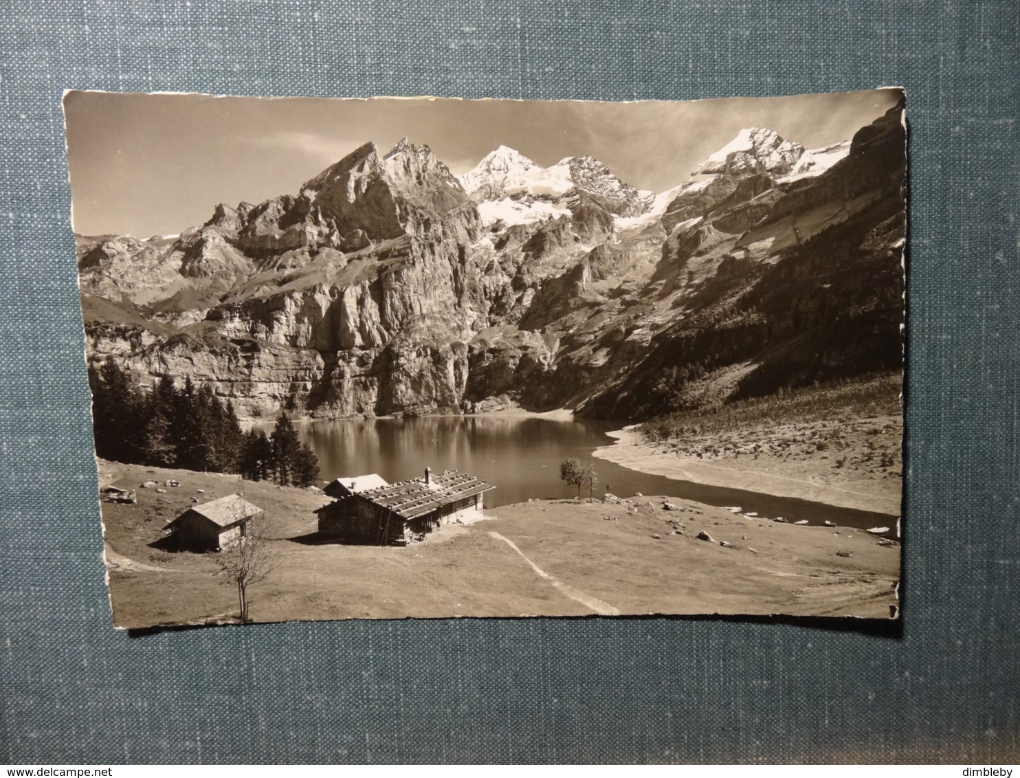 Kandersteg Oeschinensee   / Sennereistempel G. Wandfluh - Rauber Am Oeschinensee (6182) - Steg