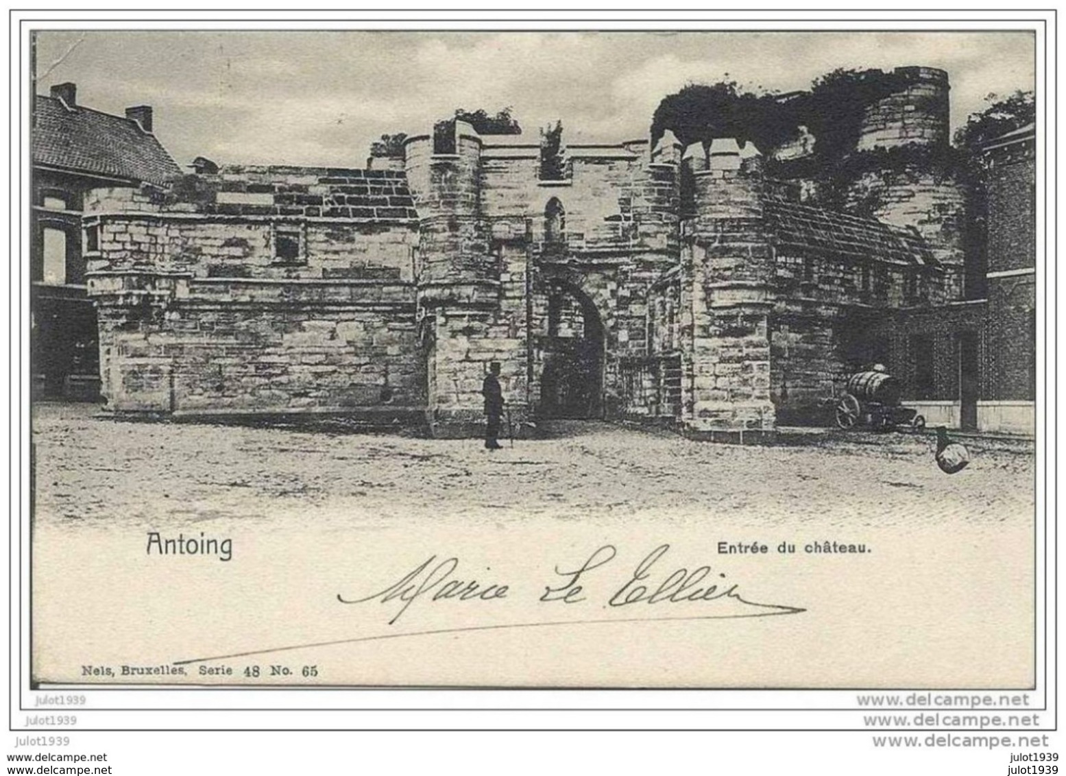 ANTOING ..-- Nels 45 , N° 65 . Entrée Du Château . 1902 De LEUZE Vers GAND . Voir Verso . - Antoing