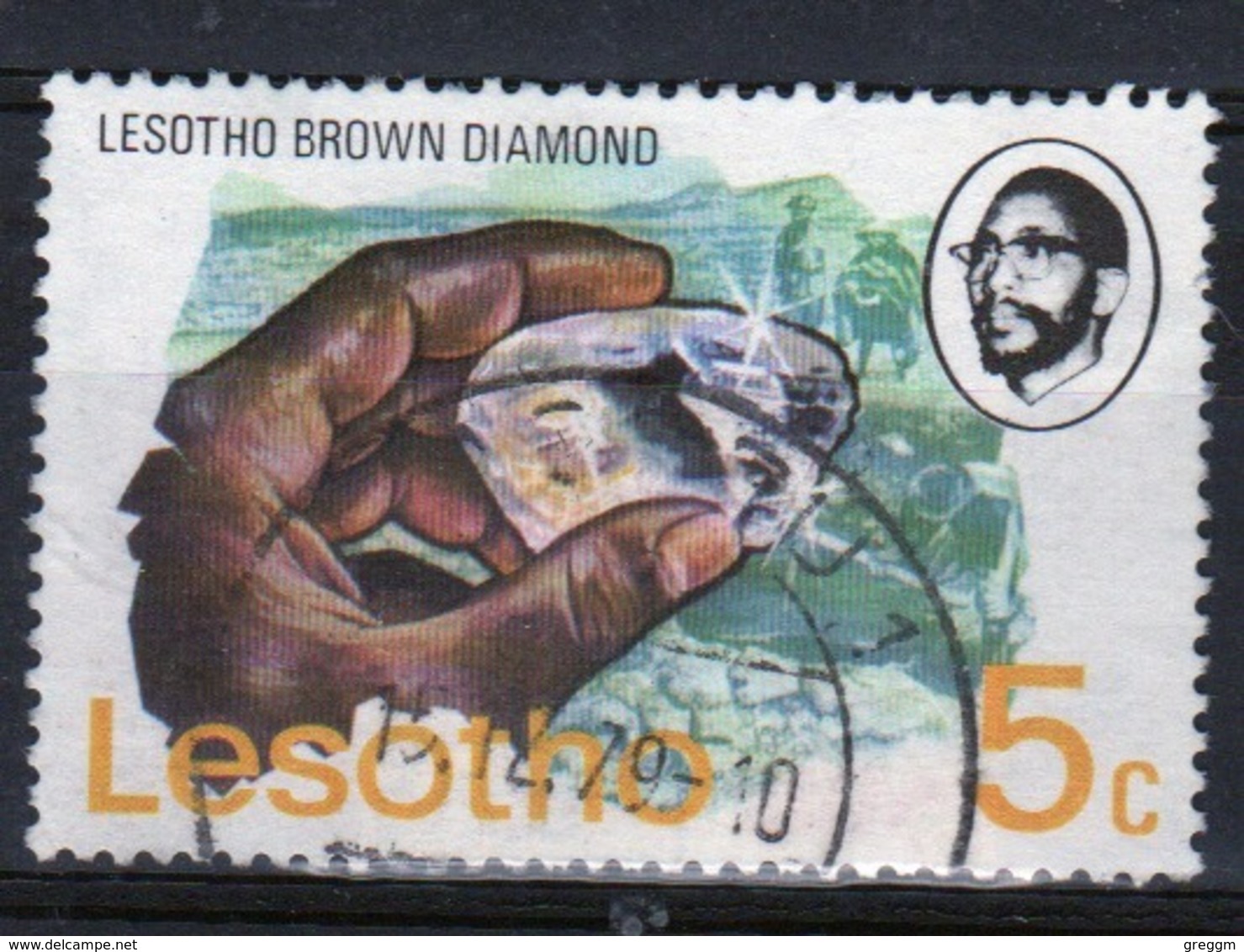 Lesotho 1976 Single 5c Stamp From The Definitive Set. - Lesotho (1966-...)