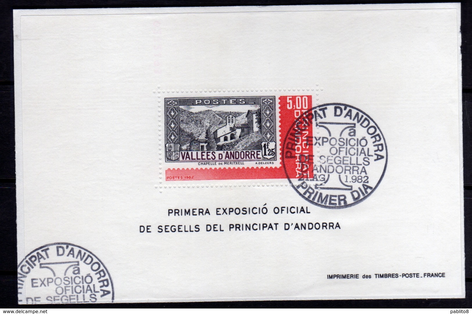 ANDORRA ANDORRE FRENCH FRANCESE 1992 STAMP ON STAMP PHILATELY BLOCK SHEET BLOCCO FOGLIETTO BLOC FEUILLET FDC - Hojas Bloque