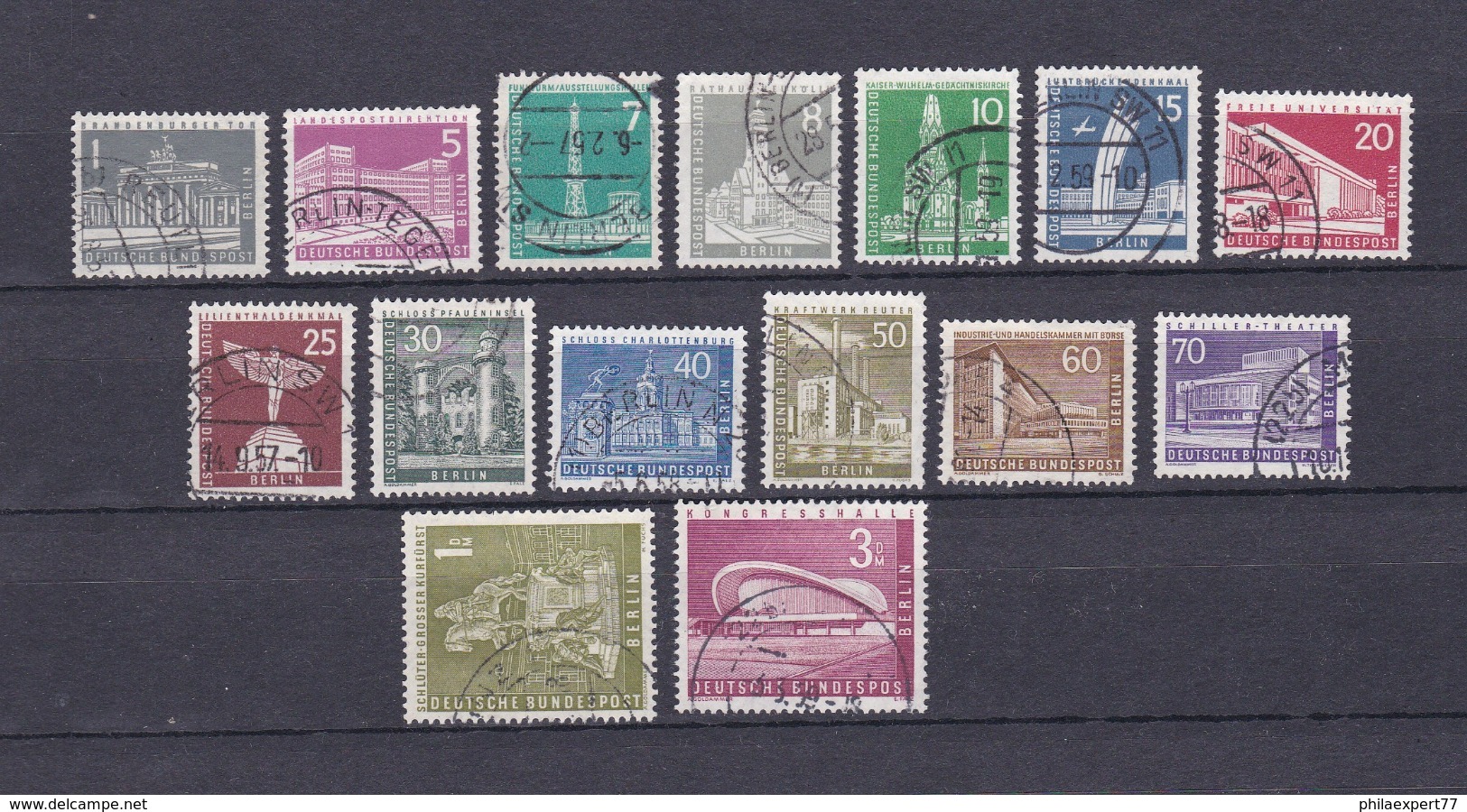 Berlin - 1956/62 - Michel Nr. 140/154 - Gest. - 55 Euro - Oblitérés