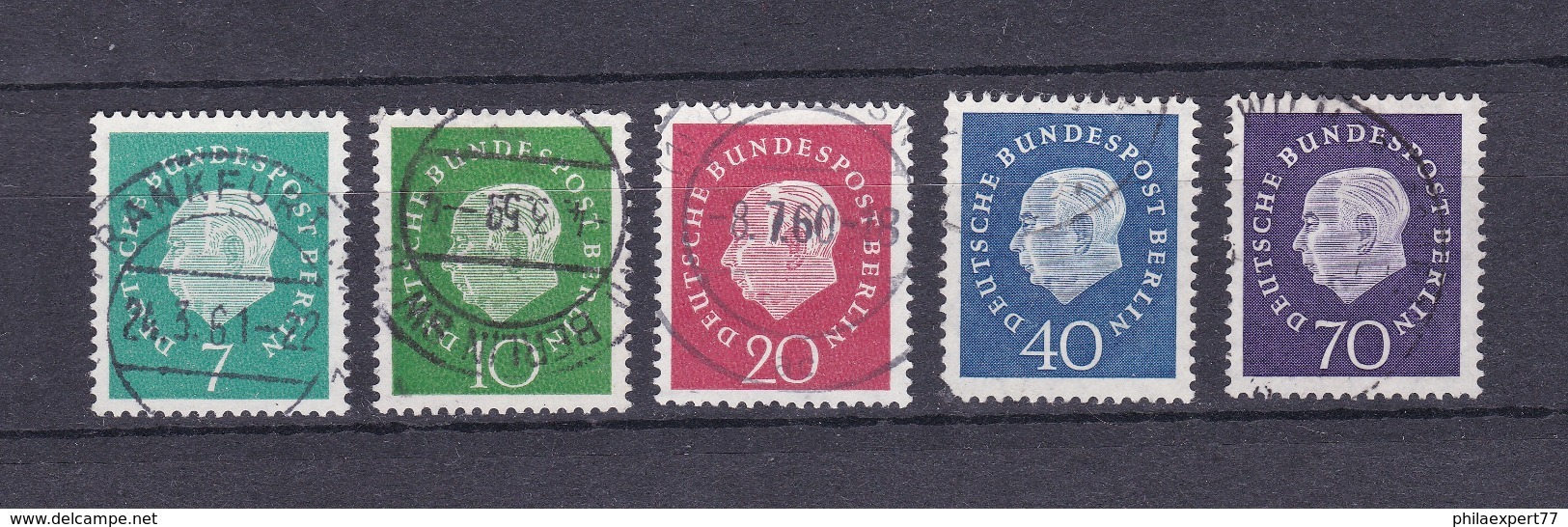 Berlin - 1959 - Michel Nr. 182/186 - Gest. - 20 Euro - Gebraucht