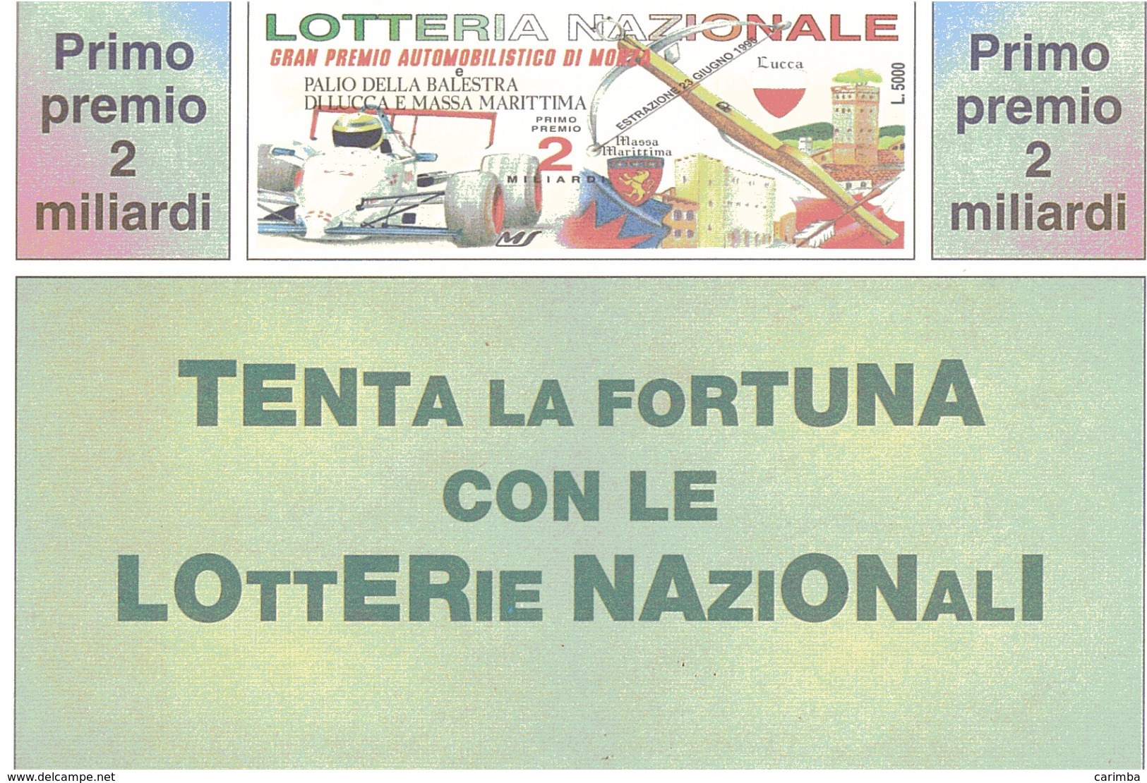 1992 £750 STABILIMENTI BALNEARI RIMINI SU CARTOLINA LOTTERIE NAZIONALI - 1991-00: Storia Postale