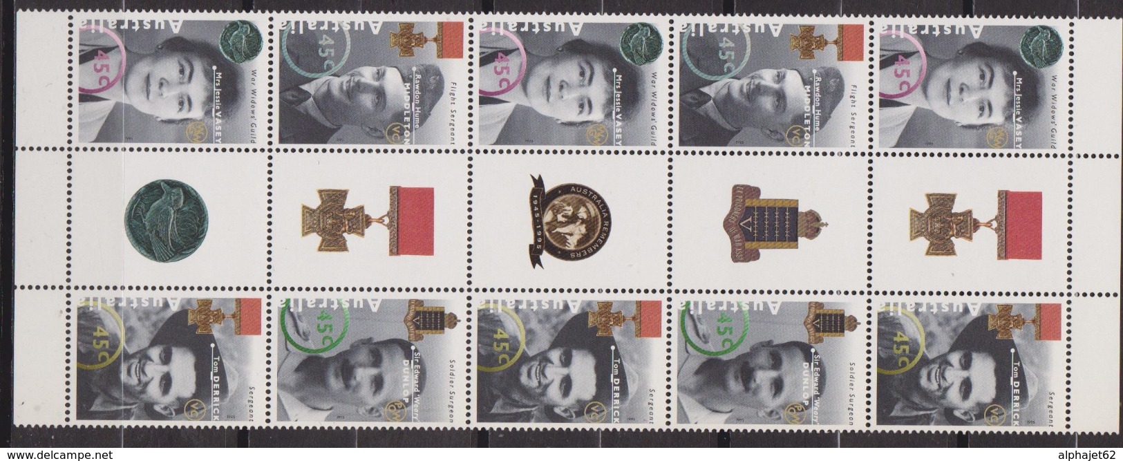 Héros De La Seconde Guerre Mondiale - AUSTRALIE - N° 1434 à 1437 ** - 1995 - Mint Stamps