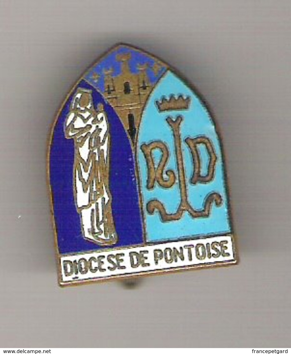 Badge Diocèse De PONTOISE  Catholique Chrétien - Cities