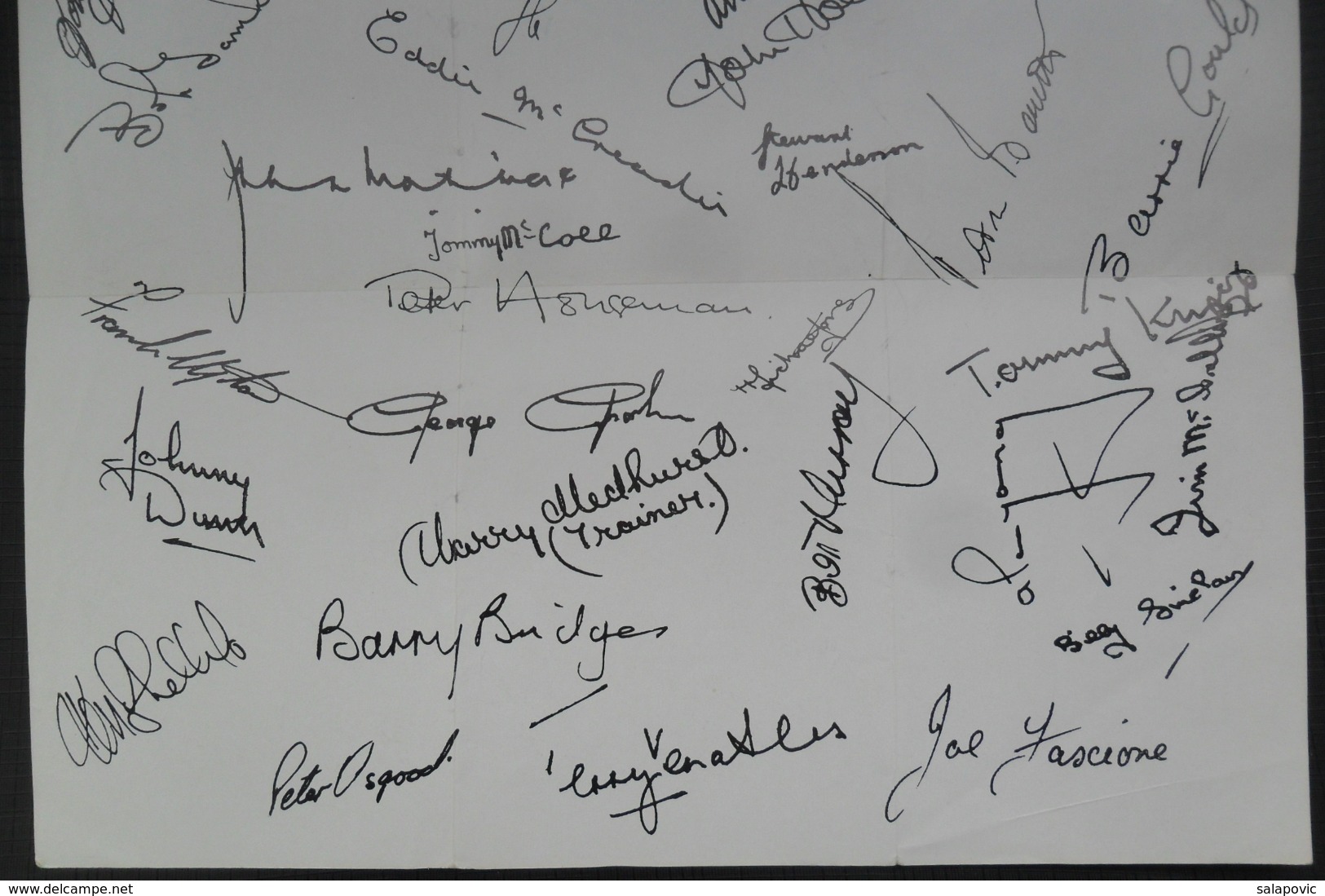 Chelsea F.C. Season 1964-65 Football Club Printed Autograph   FOOTBALL CALCIO Authograph SIGNATURE - Authographs