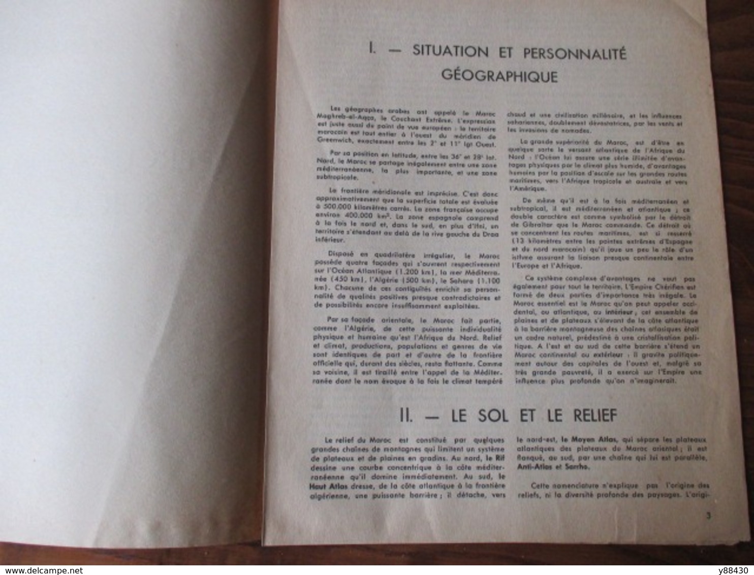 MAROC - Etudes et Documents Marocains - 6 fascicules des années 1950 - Administration/Financiers/Géographie... - 33 phot