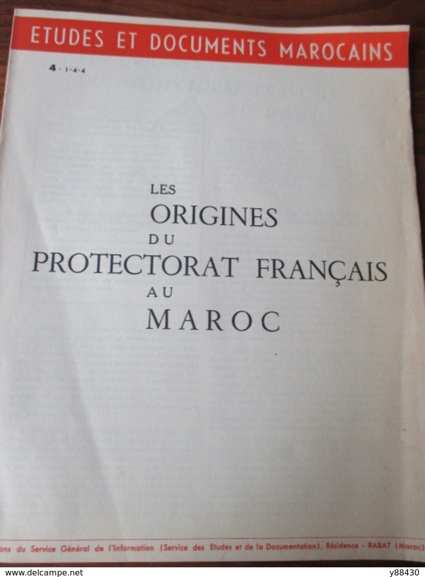 MAROC - Etudes et Documents Marocains - 6 fascicules des années 1950 - Administration/Financiers/Géographie... - 33 phot