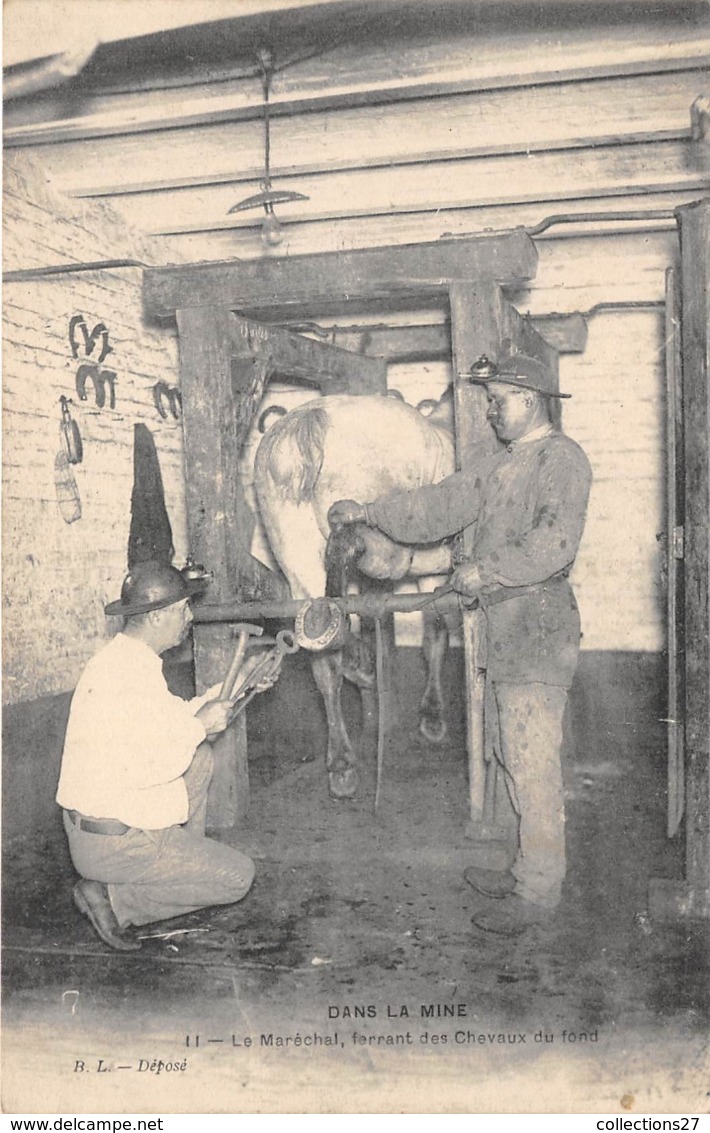 DANS LA MINE- LE MARECHEL FERRANT DES CHEVAUX DU FOND - Mijnen