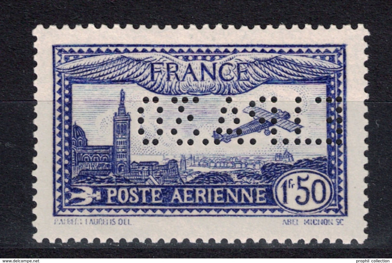 RARE TIMBRE POSTE AERIENNE N°6 NEUF */** TB Avec PERFORATION EIPA 30 (SIGNE CALVES) - PERFORÉ EIPA30 - 1927-1959 Neufs