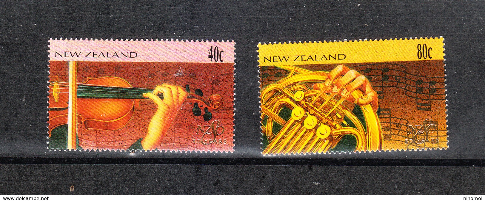 Nuova Zelanda  New Zealand  -  1996.  Strumenti Musica Sinfonica. Symphonic Music Instruments. Complete MNH Series - Ippica