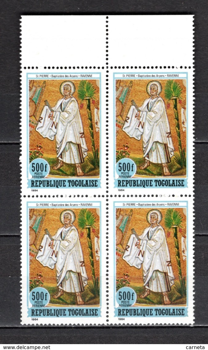 TOGO N° PA 543 EN BLOC DE QUATRE NEUF SANS CHARNIERE COTE  36.00€  LES DOUZE APOTRES  RELIGION - Togo (1960-...)