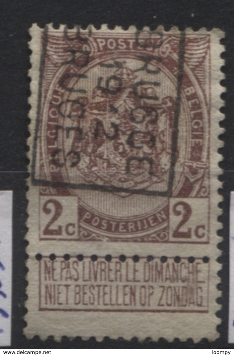 PREOS Roulette - BRUGGE BRUGES 1912 (positionB). Cat 1936 Cote 400. - Roller Precancels 1910-19