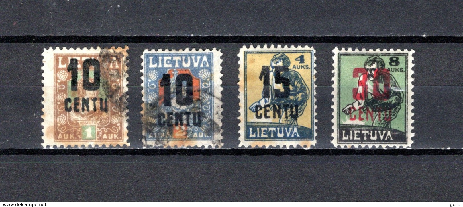 Lituania  1922  .-   Y&T  Nº    159/160-163-169 - Lituania