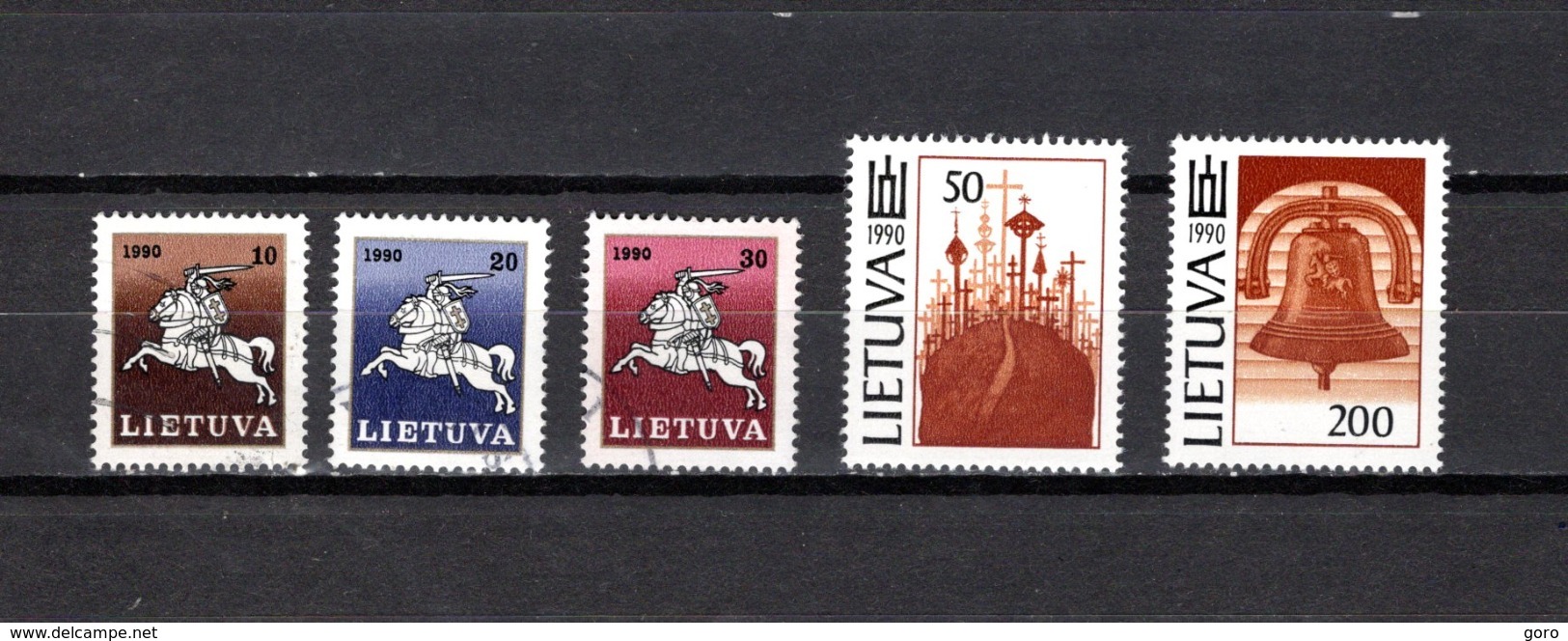 Lituania  1991  .-   Y&T  Nº    398/402 - Litauen