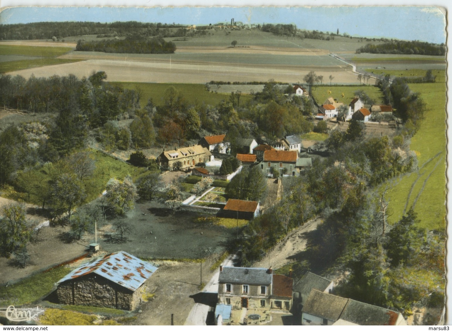 Montjavoult - Valescourt * Belle Carte Dentelée RARE Neutre (année 50-60 Timbre 0,30 Non Oblitéré ) * Ed.Cim N° 377-27 A - Montjavoult