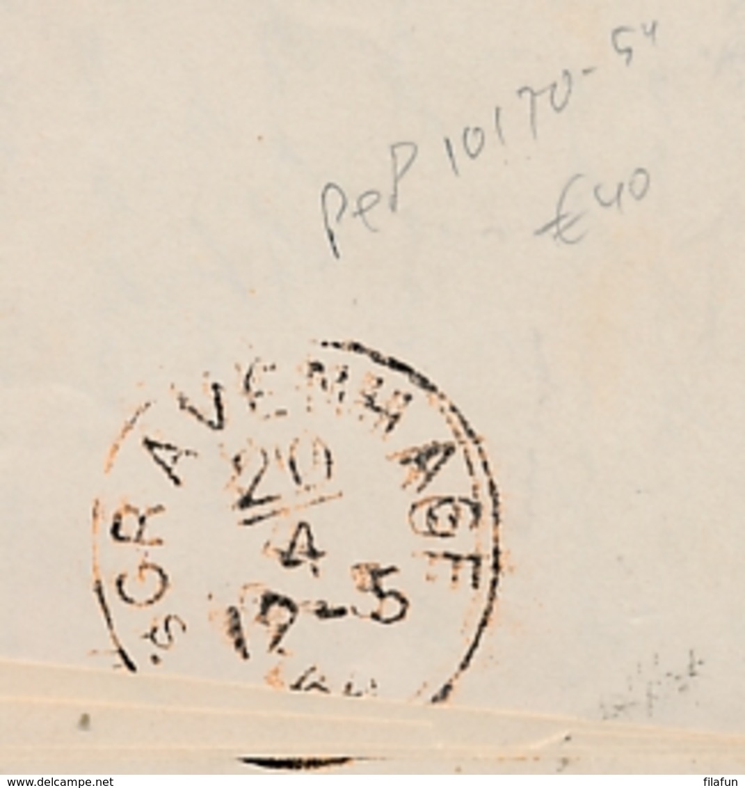 Nederland - 1864 - 10 Cent Willem III, 1e Emissie Op Complete Vouwbrief Van Maastricht Naar Den Haag - Brieven En Documenten