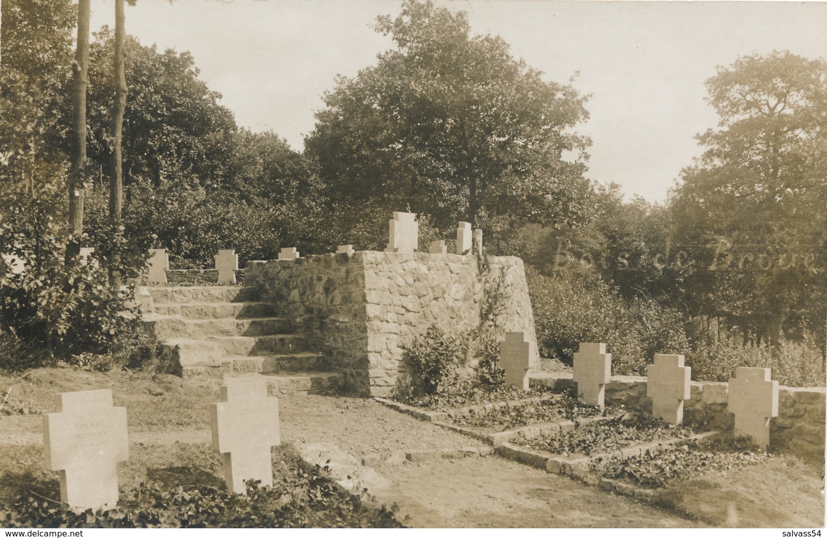 BELGIQUE - HAINAUT - ROSELIES - Carte-photo Cimetière Allemand Au Bois De Broue - 1.WK - WW1 - - Other & Unclassified