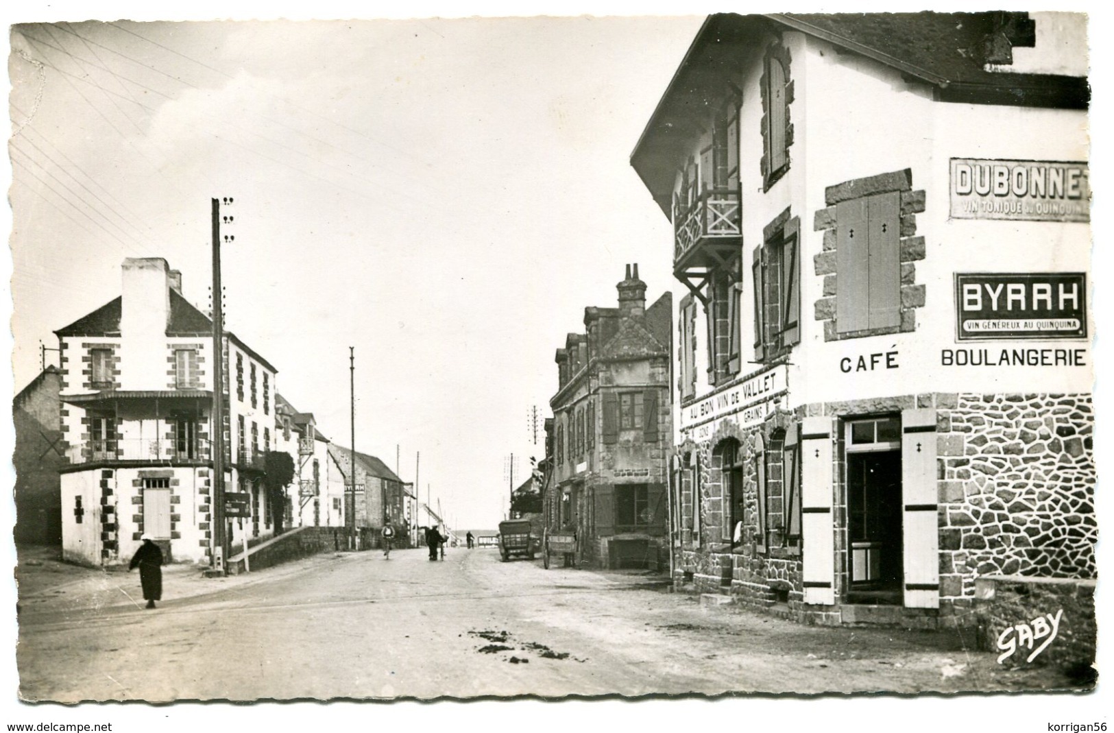 PLOUHARNEL***  CAFE "AU BON VIN DE VALLET"  *** - Autres & Non Classés