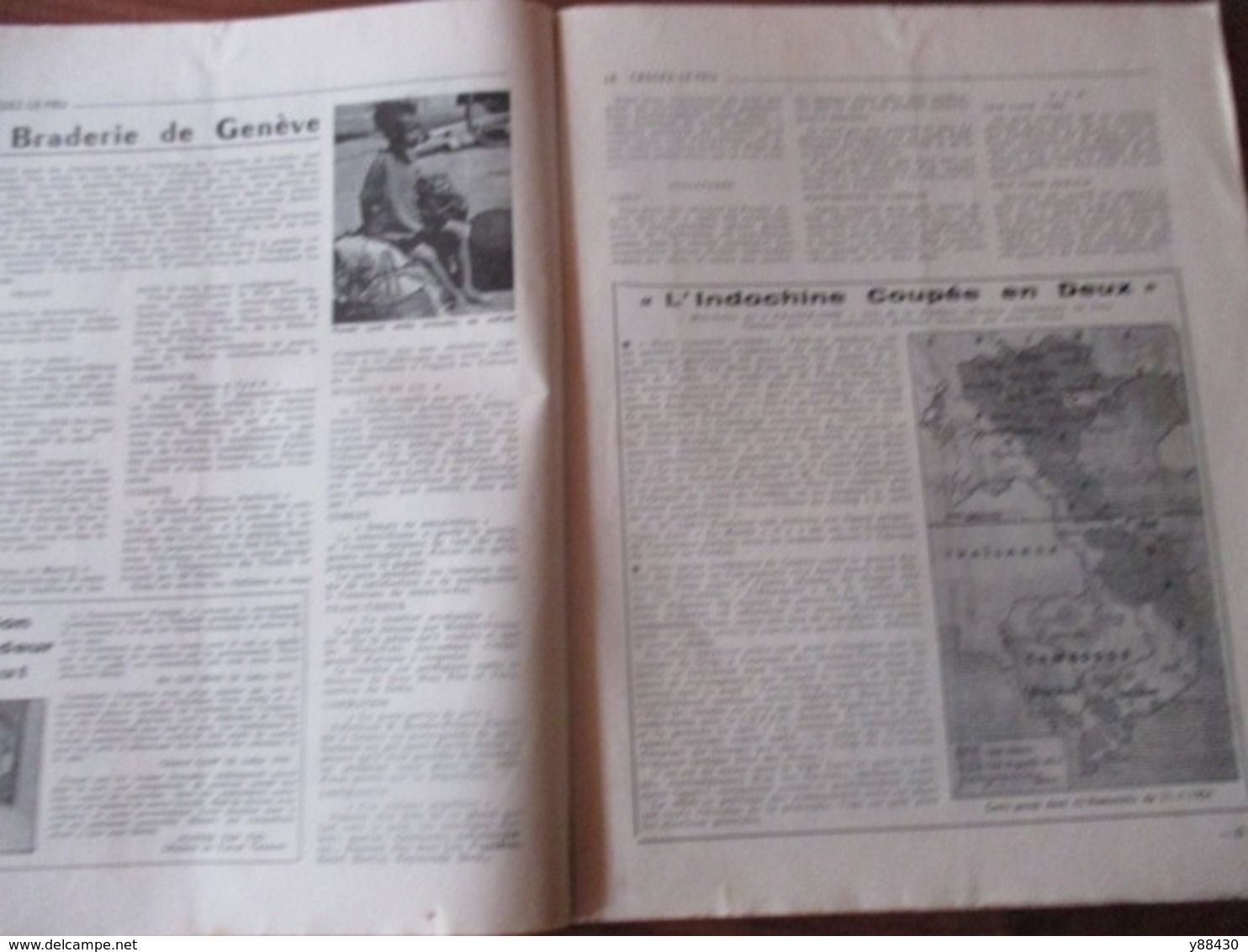 Revue - COMBATTANT D' INDOCHINE - n°27 de 1954 - Guerre d' INDOCHINE de 1946 à 1954 - 56 pages - 27 photos