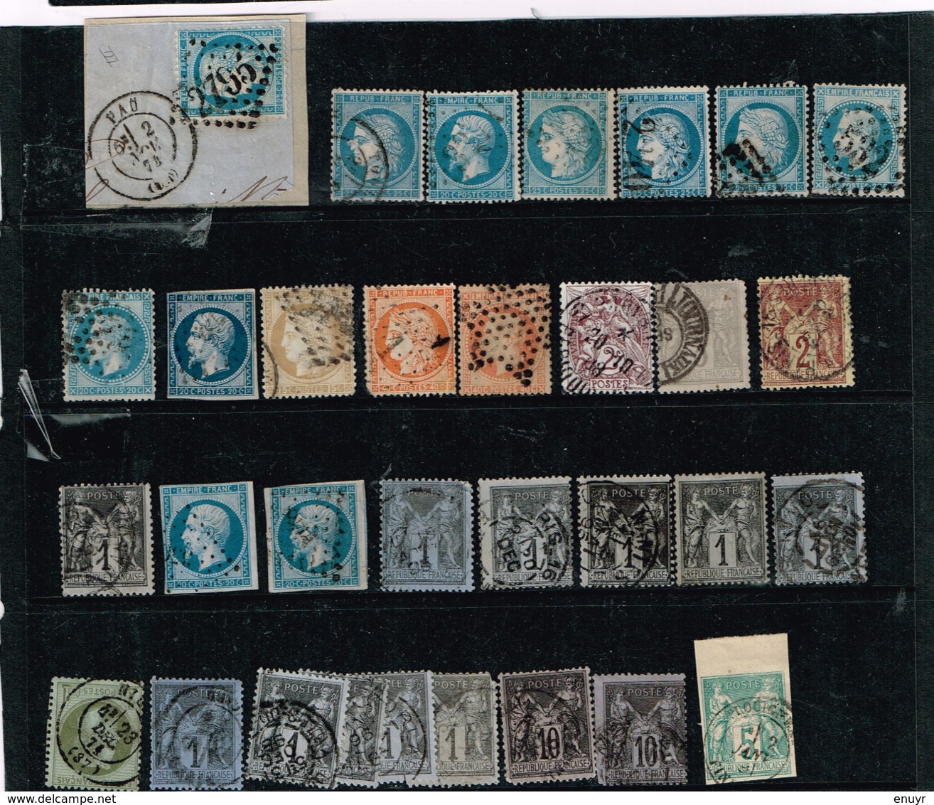 France Anciens Timbres à Identifier - Collections (sans Albums)